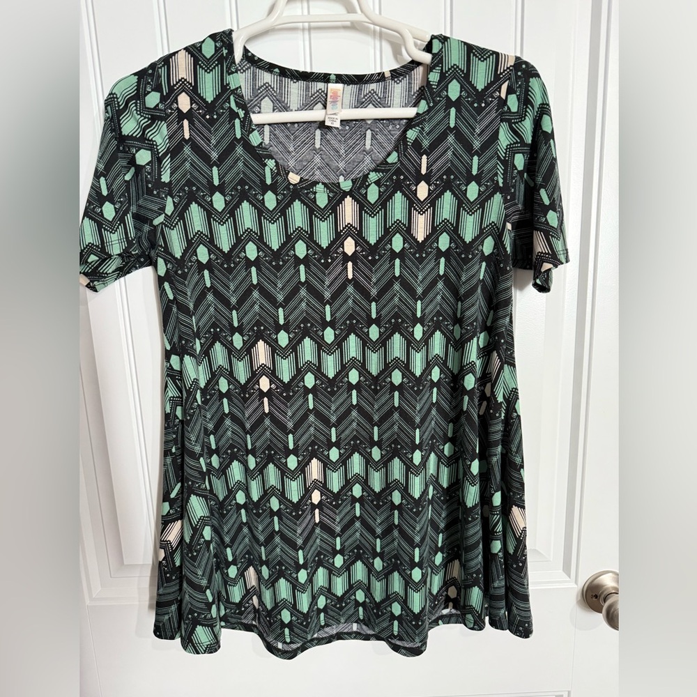 LuLaRoe Geometric Print Swing Tunic Top Size XS women’s
